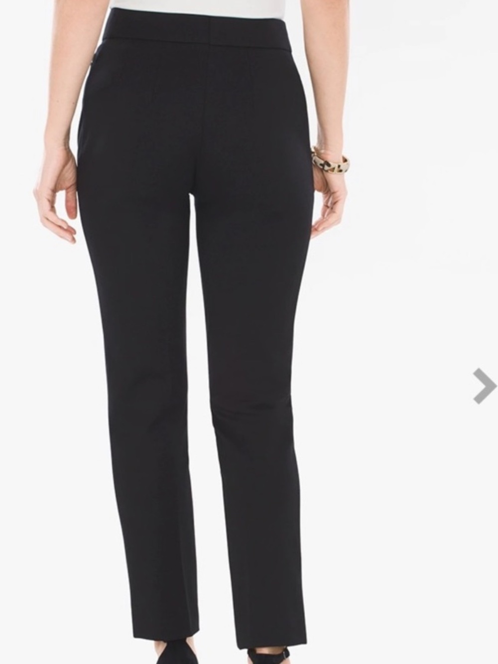 Chico's Black Straight-Leg Women’s Pants